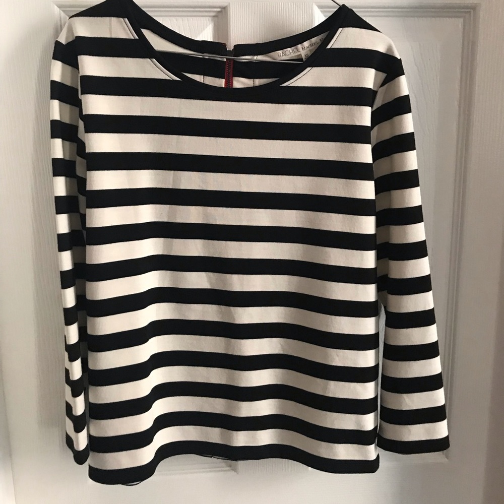 NWOT Rachel Roy XS Black, beige Top